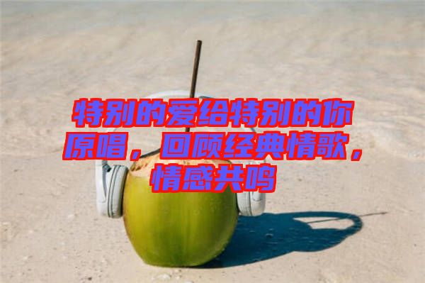 特別的愛給特別的你原唱，回顧經典情歌，情感共鳴