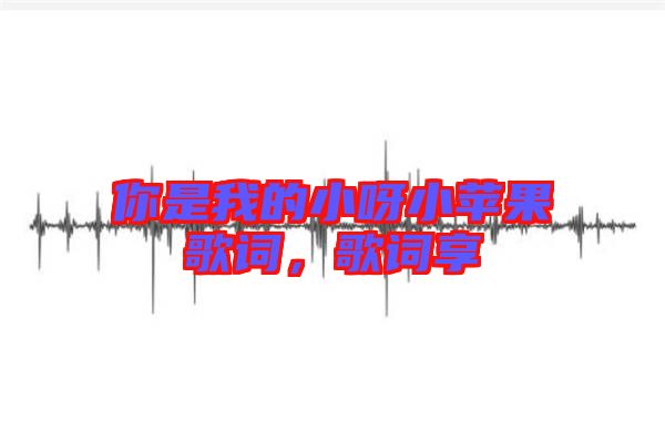 你是我的小呀小蘋(píng)果歌詞，歌詞享