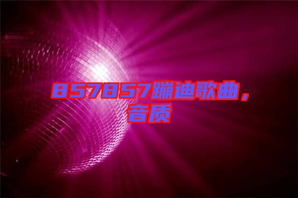 857857蹦迪歌曲，音質