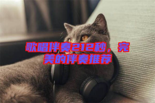 歌唱伴奏212秒，完美的伴奏推薦