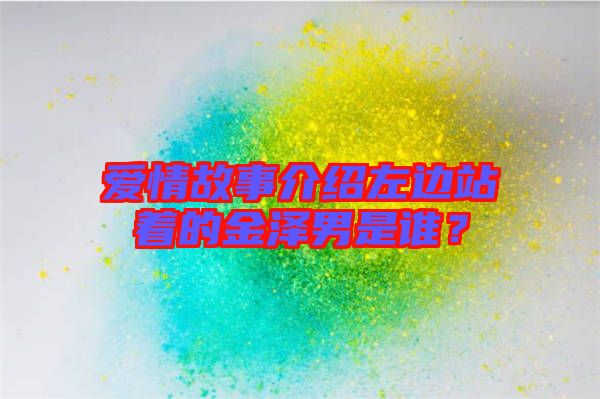 愛情故事介紹左邊站著的金澤男是誰？