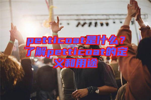 petticoat是什么？了解petticoat的定義和用途