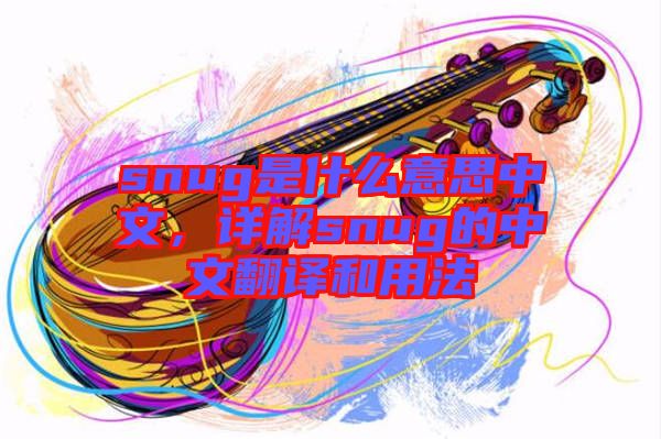 snug是什么意思中文，詳解snug的中文翻譯和用法