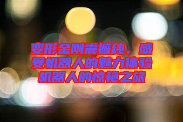 變形金剛震撼純，感受機(jī)器人的魅力體驗(yàn)機(jī)器人的驚艷之旅