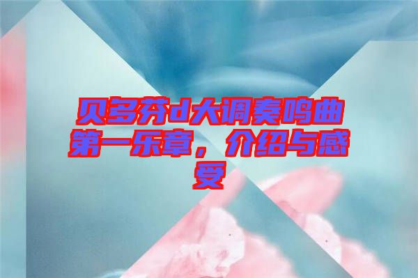 貝多芬d大調奏鳴曲第一樂章，介紹與感受