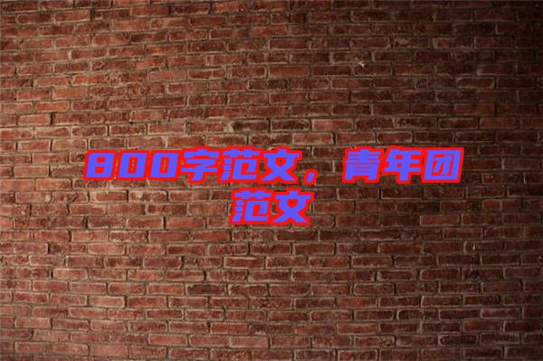 800字范文，青年團(tuán)范文