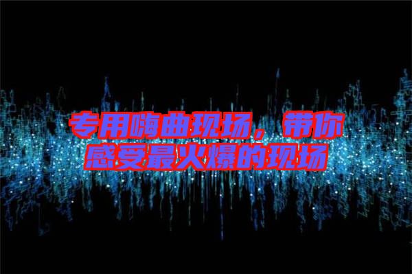 專用嗨曲現場，帶你感受最火爆的現場
