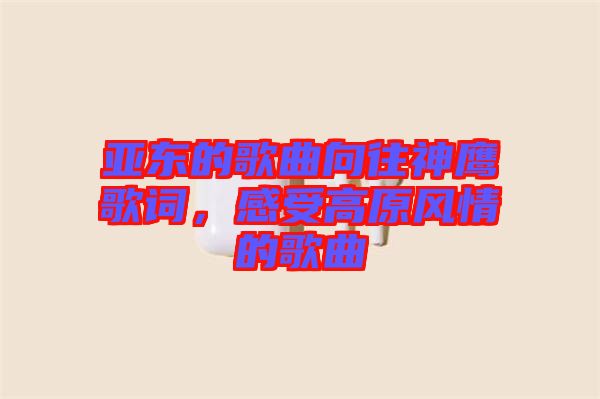 亞東的歌曲向往神鷹歌詞，感受高原風情的歌曲