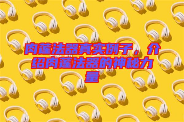 肉蓮法器真實例子，介紹肉蓮法器的神秘力量