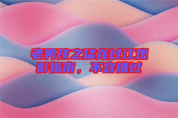 老男孩之猛龍過江觀影指南，不容錯過
