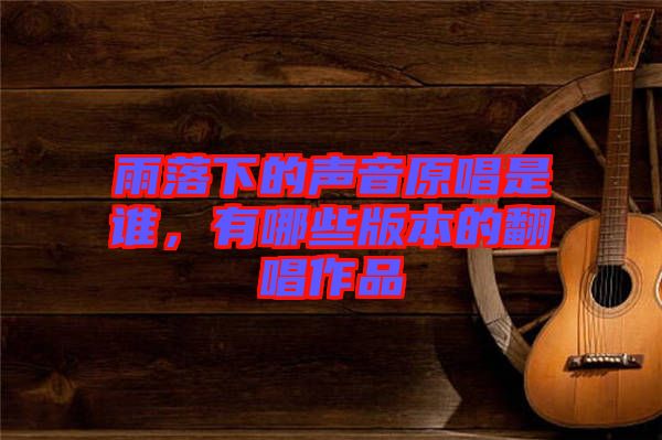 雨落下的聲音原唱是誰，有哪些版本的翻唱作品