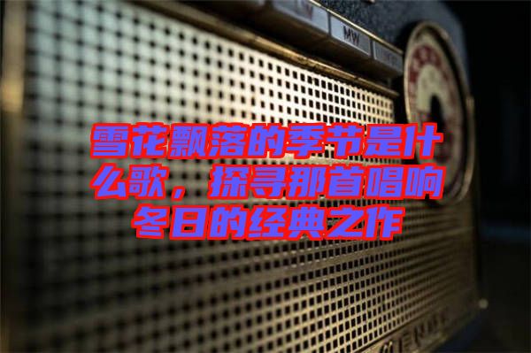 雪花飄落的季節是什么歌，探尋那首唱響冬日的經典之作